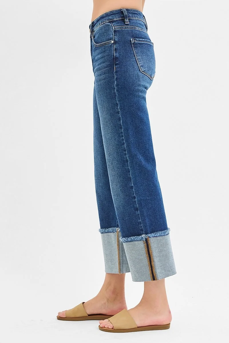 Crop Mid Rise Wide Cuff - Image 3