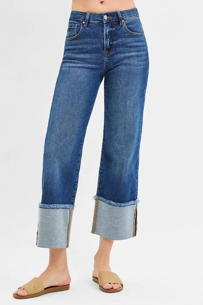Crop Mid Rise Wide Cuff - Image 4