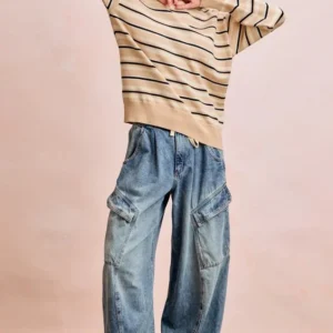 Baggy Barrel Cargo Denim