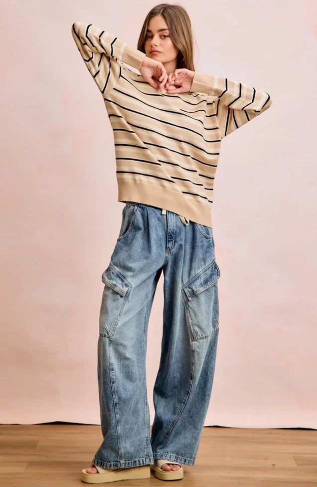 Baggy Barrel Cargo Denim