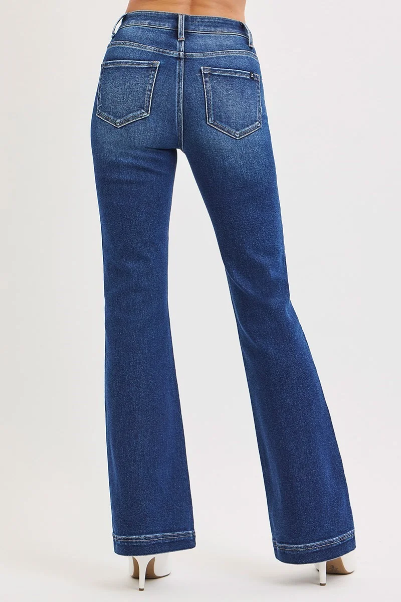 Low Rise Flare Jeans - Image 3