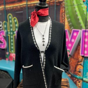 Black Aztec Cardigan