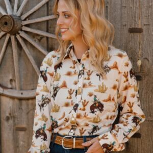 Down In The Desert Button-Up