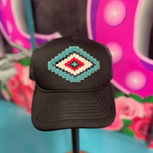 Black Aztec Hat
