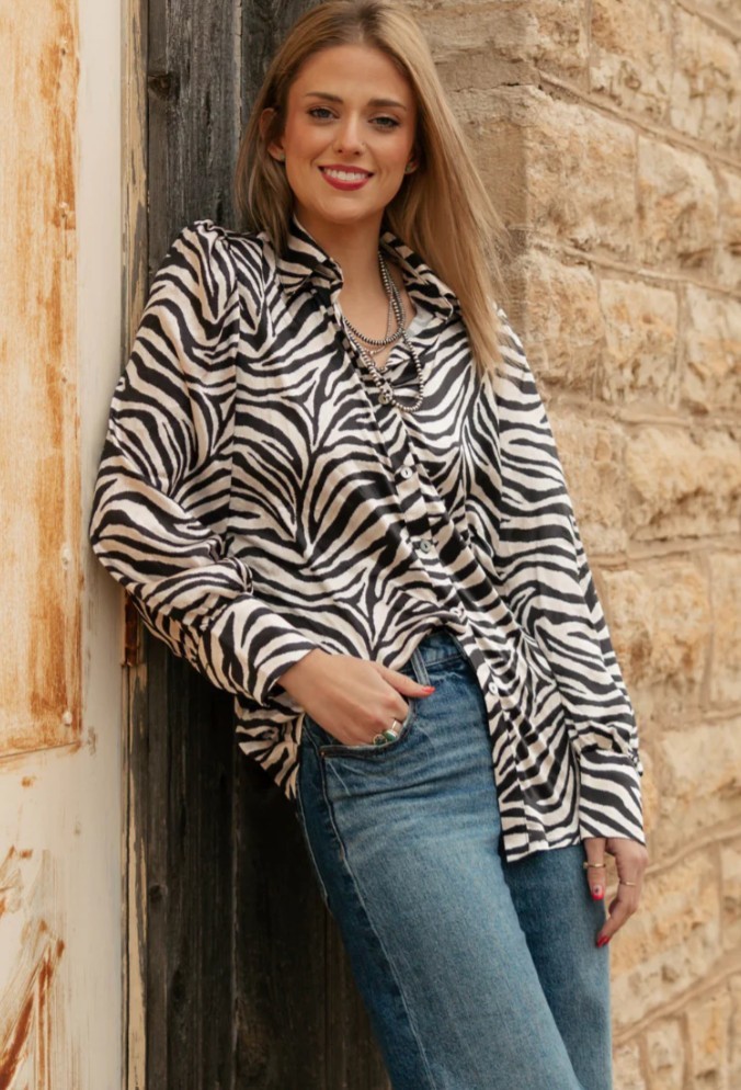 Cowgirl Safari Button Up