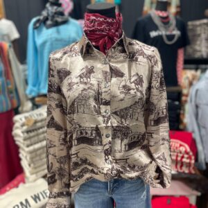 Life On The Ranch Button-Up