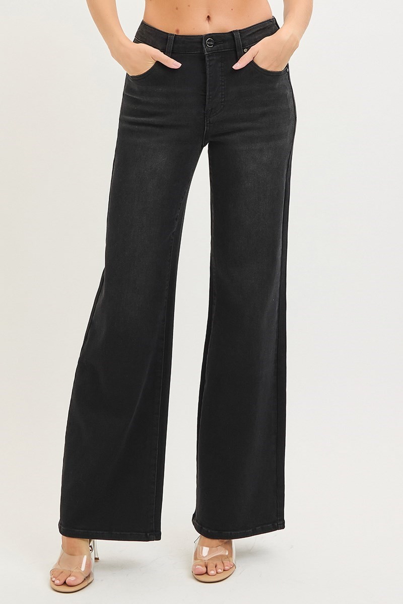 Black-Wide Leg