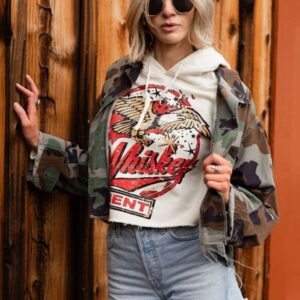 Whiskey Bent Cropped Hoodie