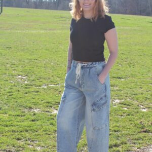 Baggy Barrel Cargo Denim