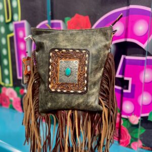 Distressed Boho Fringe Bag