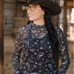Bandana Babe Mesh - Black