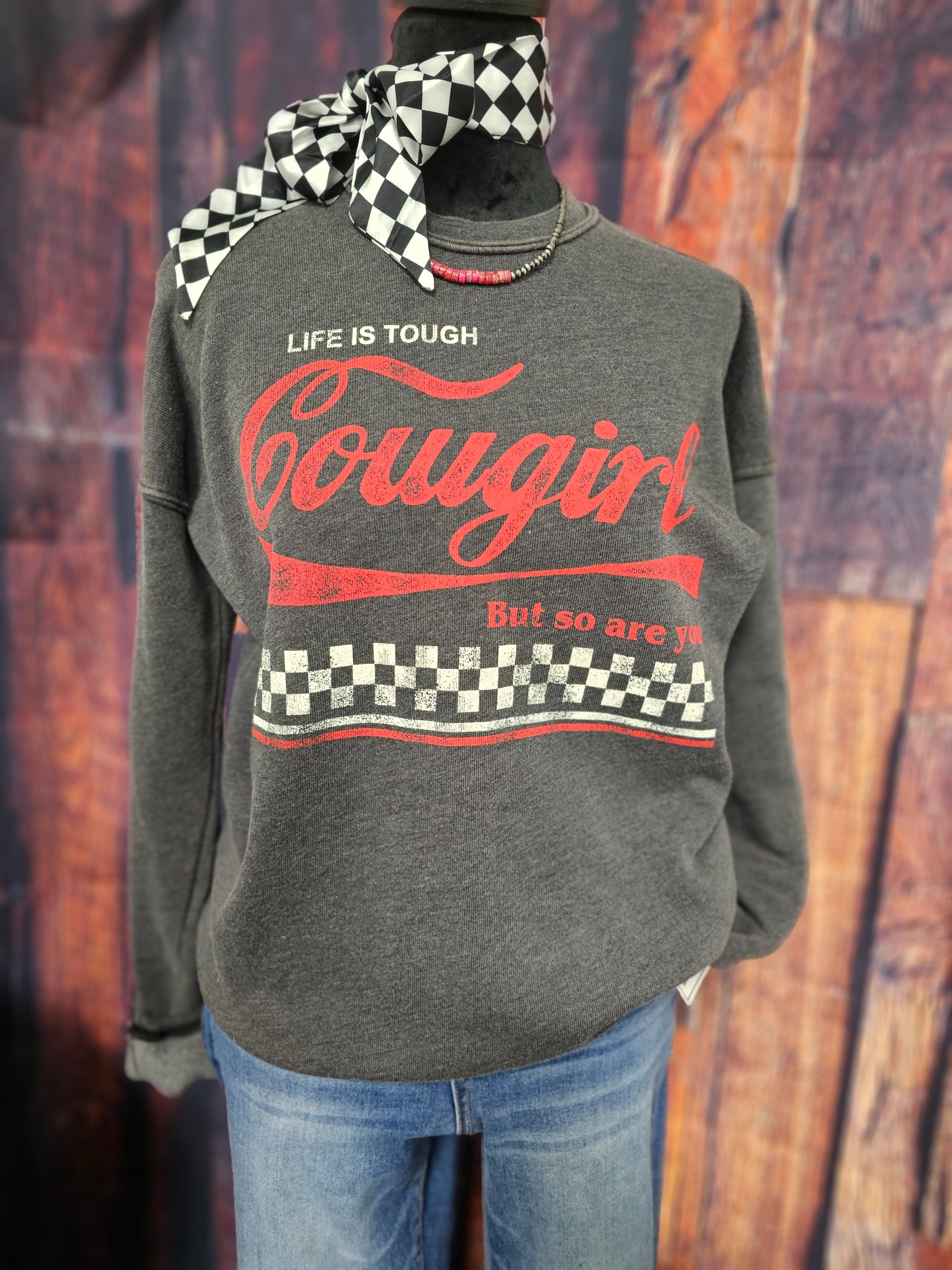 Life is touch Cowgirl-Black