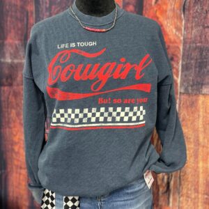 Life is touch Cowgirl-Navy