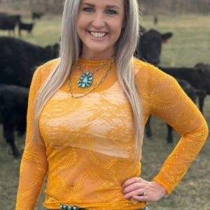 Golden Afternoon Lace top