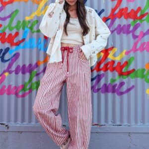 Red/White striped Barrel