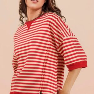 Red/Cream striped