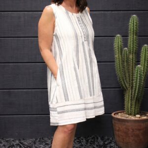 Ivory Striped dress