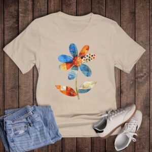 Retro Denim Daisy Graphic Tee