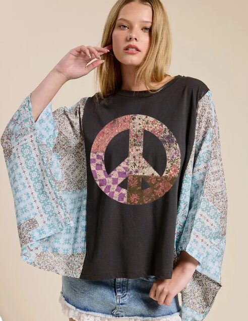 Boho Peace sign shirt - Image 2