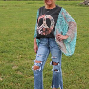 Boho Peace sign shirt