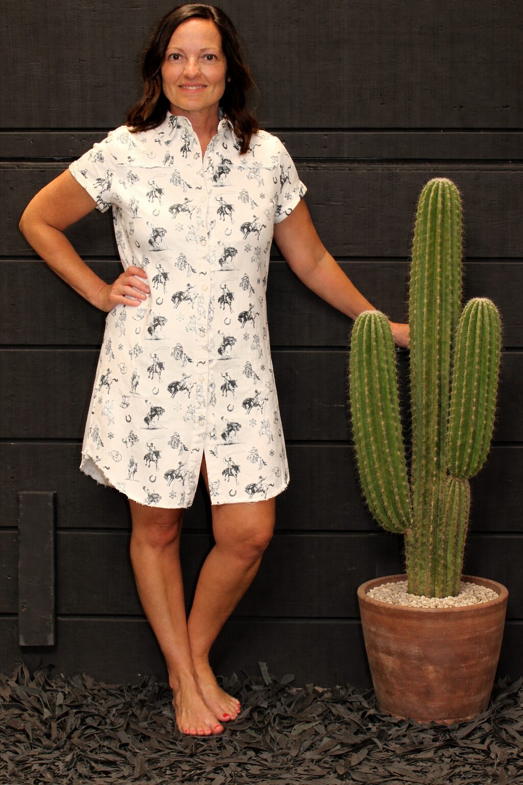 Desert Rodeo Button-up Dress