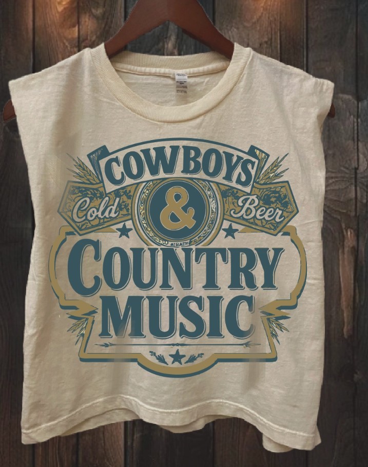 Cowboys cold beer country music