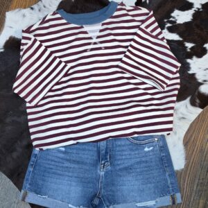 Wine Country Stripe Top