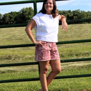 Dusty Mauve Bandana short
