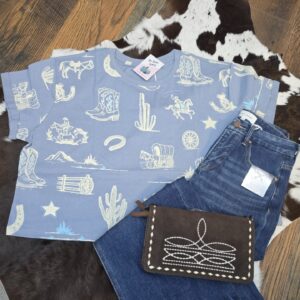 Wild West Wonder-Slate Blue