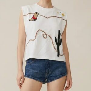 Western Embroidered Muscle