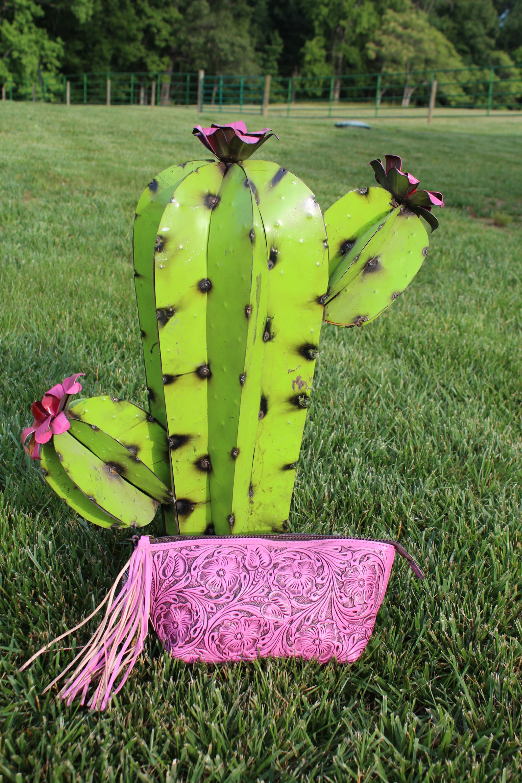 Prickly Pink Wristlet