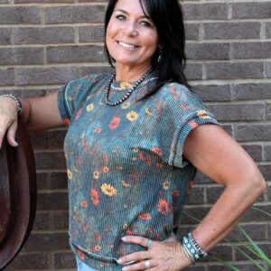 Rust Bloom Top