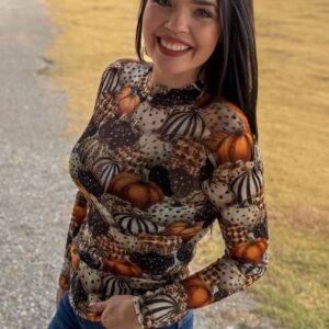 Fall Charm Mesh Top